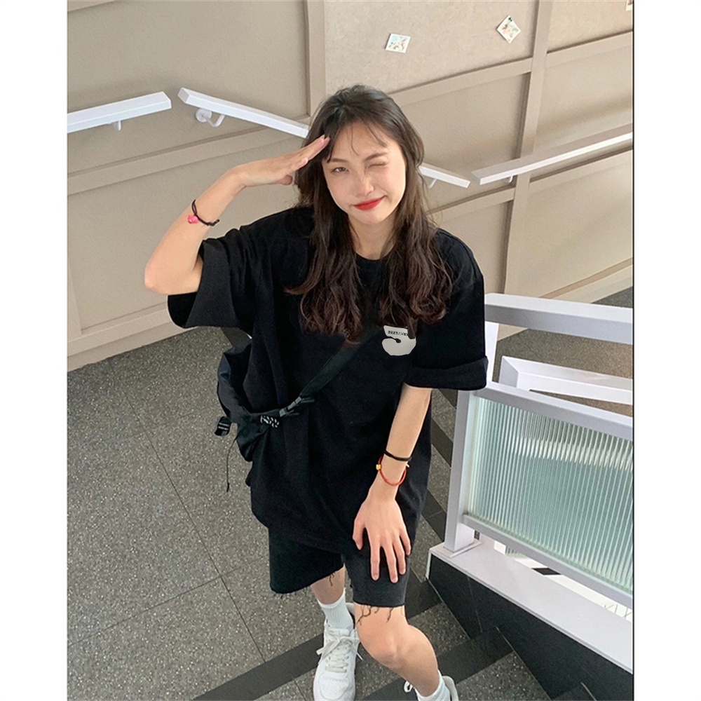 QADCOL Áo Thun Ngắn Tay Thiết Kế Độc Đáo Phong Cách vintage Mỹ Thời Trang Mùa Hè Cho Nữ