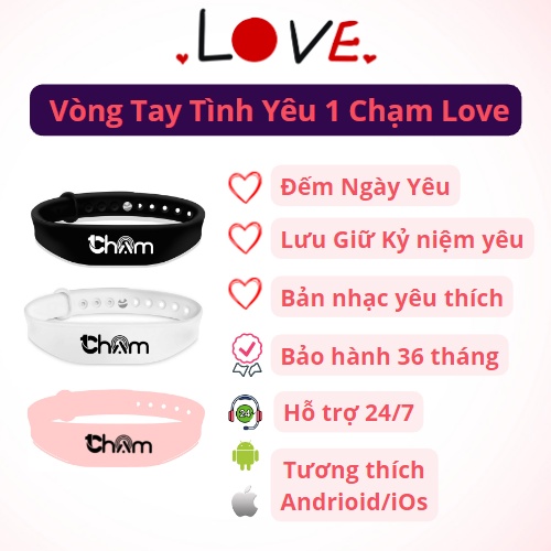 Vòng tay người yêu, Vòng tay đếm ngày yêu 1 Chạm Love, Món quà tình yêu ý nghĩa lưu giữ kỷ niệm