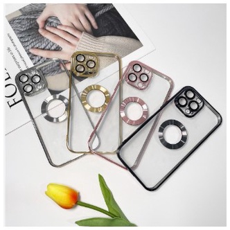 Ốp điện thoại iphone hở táo viền vuông mạ màu, kính bảo vệ camera cho iPhone 11/12/13/ 14 Pro Max | BigBuy360 - bigbuy360.vn