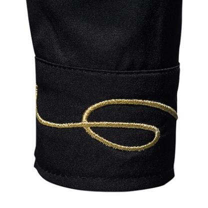 Áo sơ mi nam dài tay Sơ mi nam khuy chéo thêu họa tiết cổ áo và tay tạo điểm nhấn cho chiếc áo H37