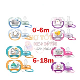 TI GIẢ AVENT THÔNG KHÍ ULTRA AIR SILICON MỀM 0-6M/6-18M ANH QUỐC