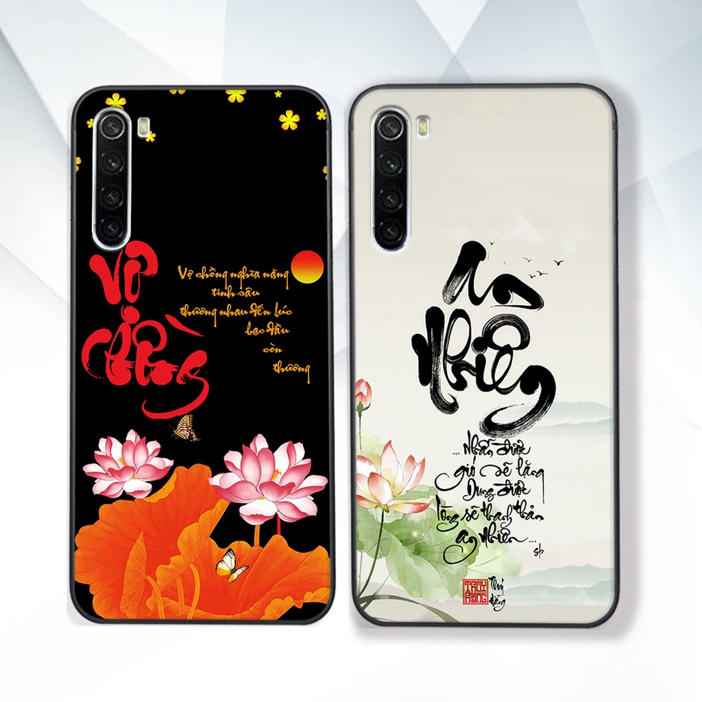 Ốp lưng Xiaomi REDMI NOTE 8T thư pháp phong cảnh , chữ an nhiên SIÊU ĐỈNH