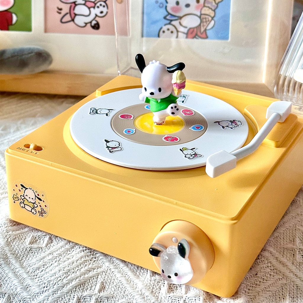 SANRIO Đồng Hồ Báo Thức Thông Minh 2 Trong 1 Kết Nối Bluetooth Hình Hello Kitty Kuromi My Melody Pochacco Cinnamoroll Pom Pom Purin