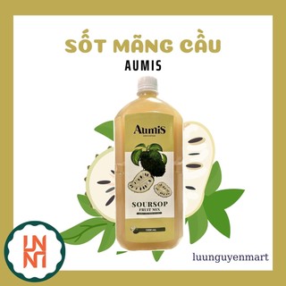 Mứt mãng cầu aumis làm trà trái cây, trà sữa - chai 1l