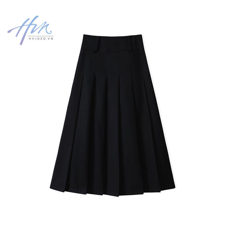 Chân Váy Xếp Ly Lưng Cao Vừa Vặn Phong Cách Anh Quốc Cổ Điển Thời Trang Xuân Thu Mới 2023