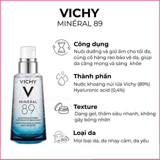 Serum Vichy Mineral 89 nội địa Pháp (Đủ bill mua hàng)