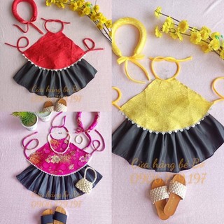 Set áo yếm cho bé gái