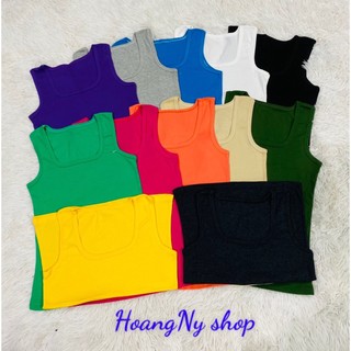 Áo sát nách ba lỗ thun nữ chất cotton co gian 4 chiều
