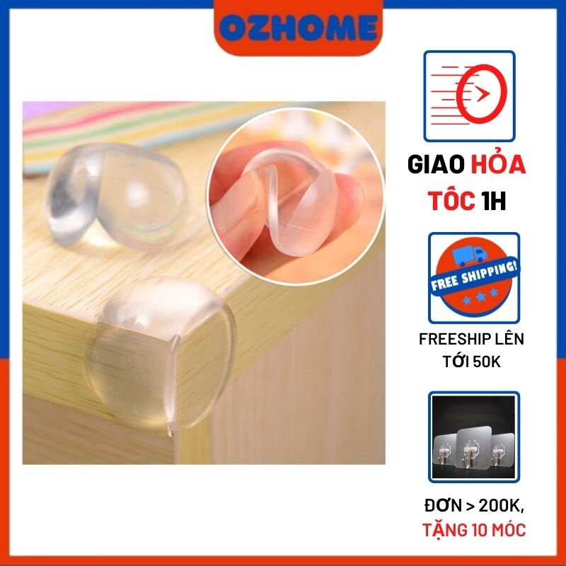 Miếng bịt góc bàn silicon chống va chạm an toàn cho bé