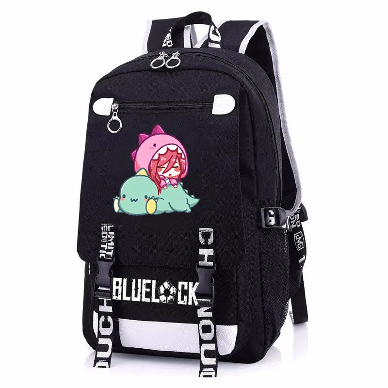 Balo nam nữ in hình BLUE LOCK ver Nằm ngủ chibi anime cặp sách đi học tiện lợi thời trang