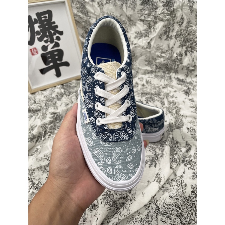 Hàng order xuất dư ***Vans Acer Ni Sp White and Blue Cashew Flower Unisex