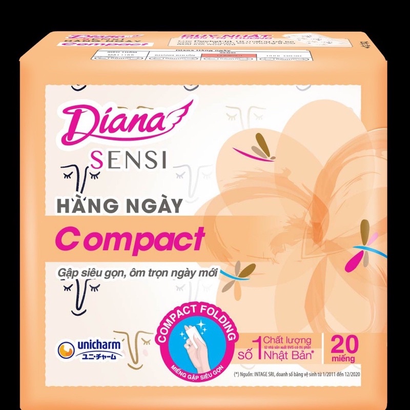 COMB 6 Gói Bvs hàng ngày Compact 20 miếng