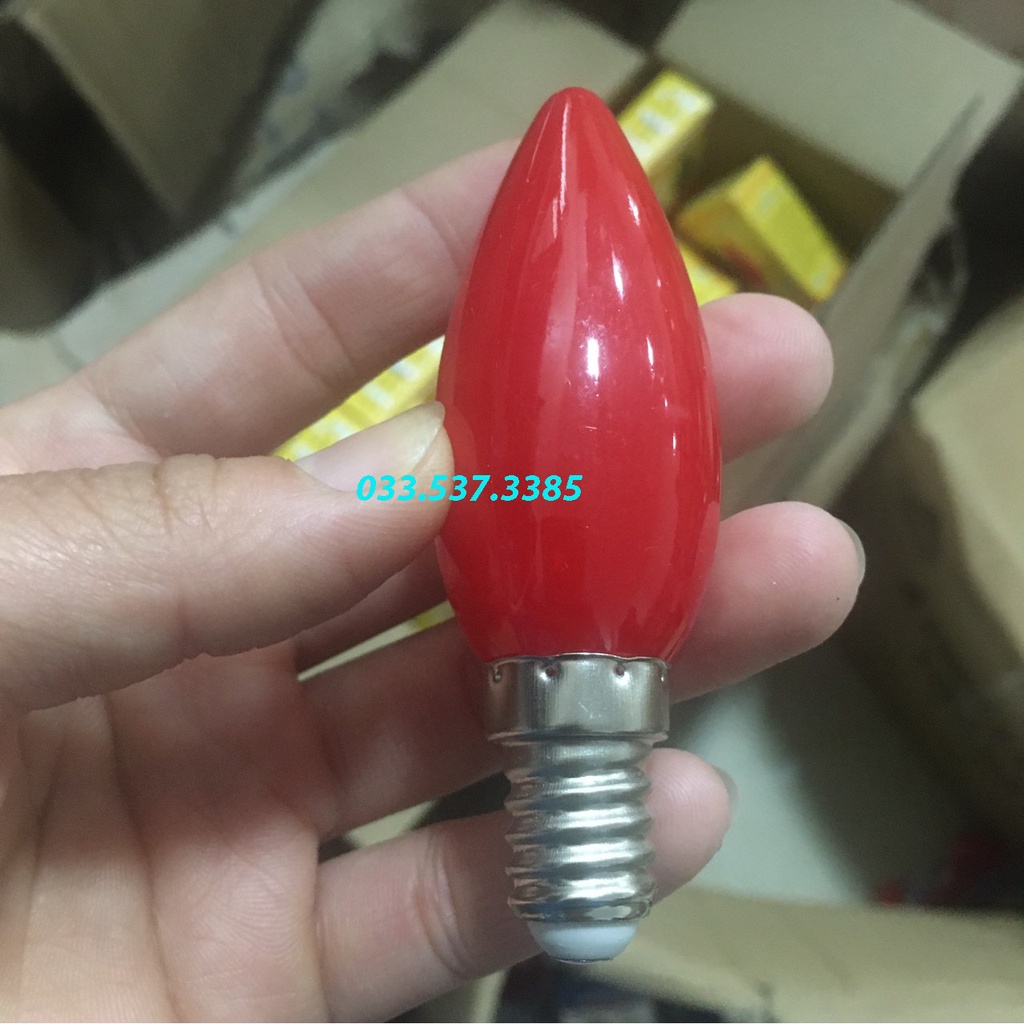 Đèn led quả nhót, bóng nhót đỏ lắp ban thờ chất lượng cao