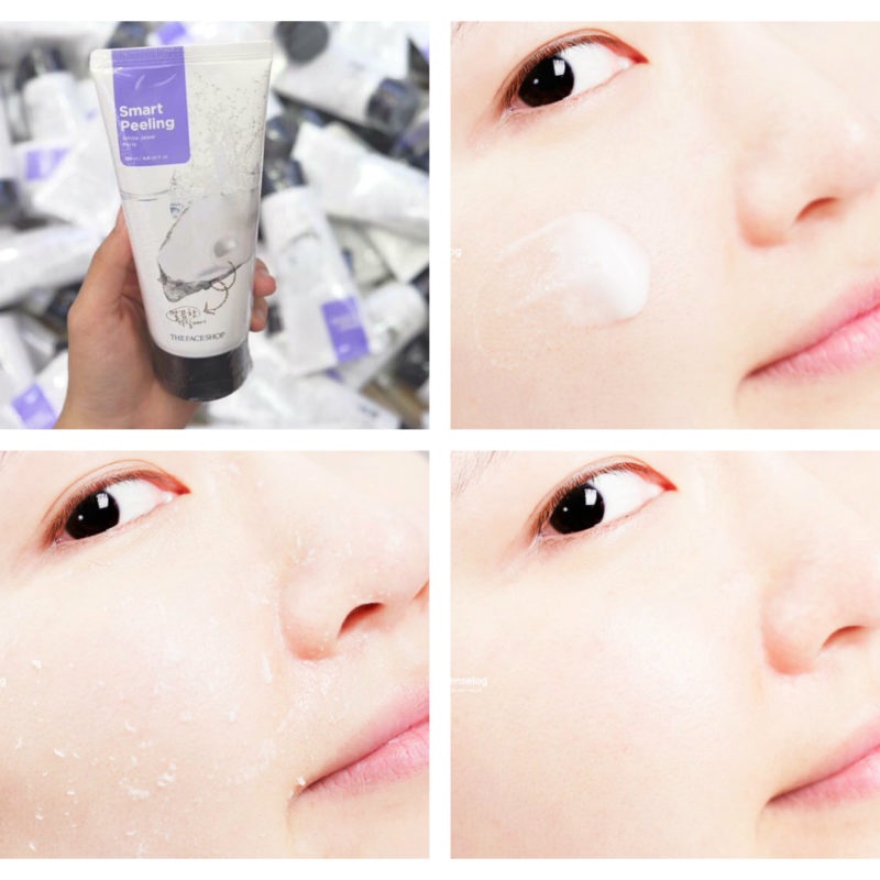 TẨY DA CHẾT / THE FACE SHOP /Tẩy Da Chết Ngọc Trai - White Jewel PeelingThe Face Shop Smart Peeling 120ml ư