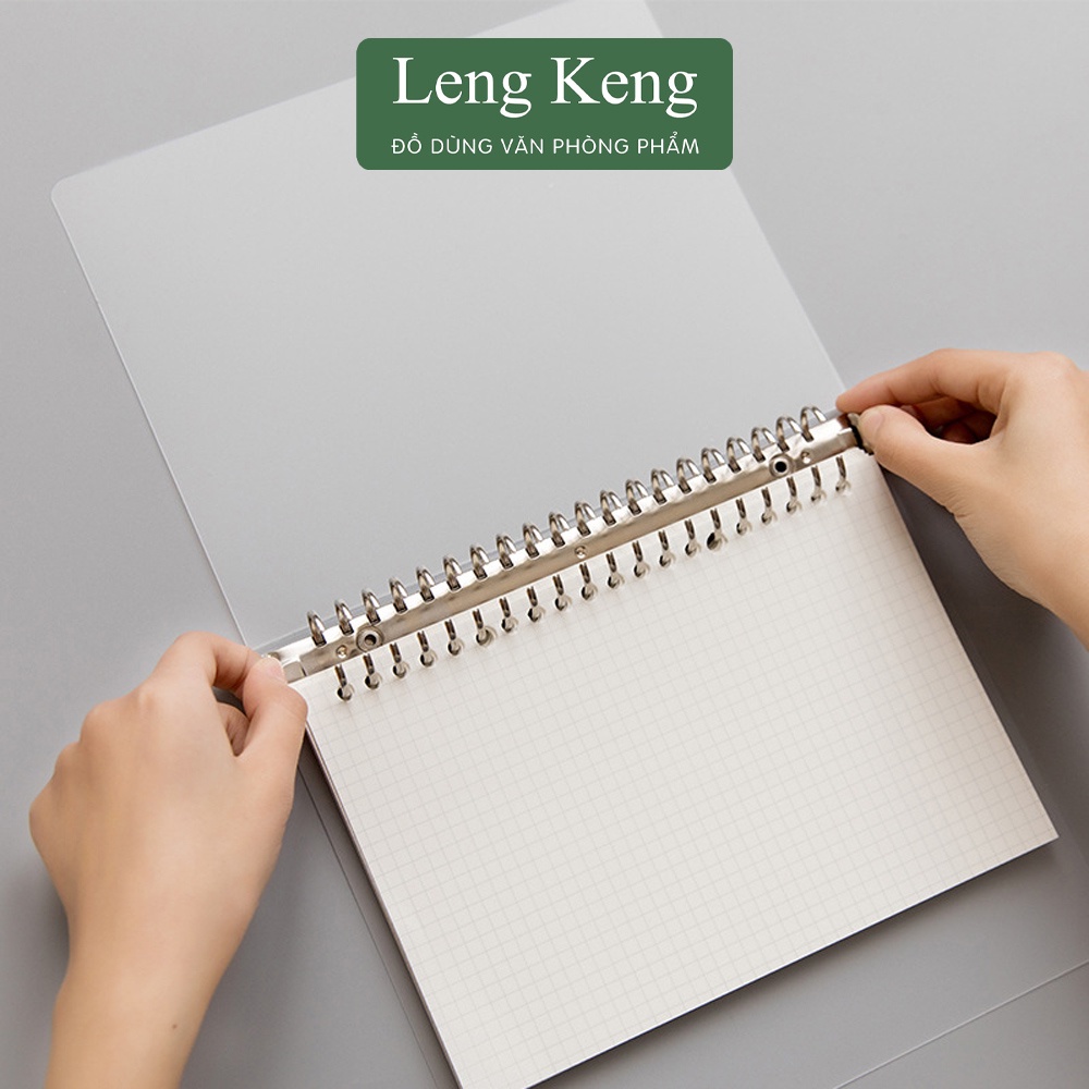 Sổ còng Leng Keng bìa sổ còng A4 A5 B5 binder còng sắt 20 26 30 còng làm sổ tay, sổ ghi chép, take notes, bujo CS0