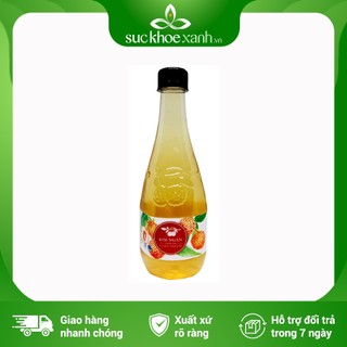Giấm vải Kim Ngân - 450ml/chai - Giúp đẹp da, giảm cân và giảm cân hiệu quả - Hàng chính hãng