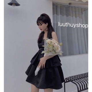 Váy đầm thiết kế 2 tầng xòe