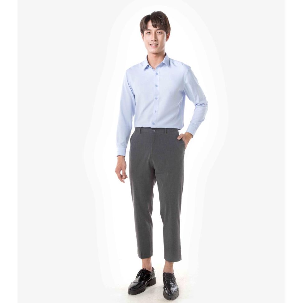 Áo sơ mi nam dài tay Café-DriS màu XANH NHẠT khử mùi hiệu quả thương hiệu Coolmate chất lượng cao sale off