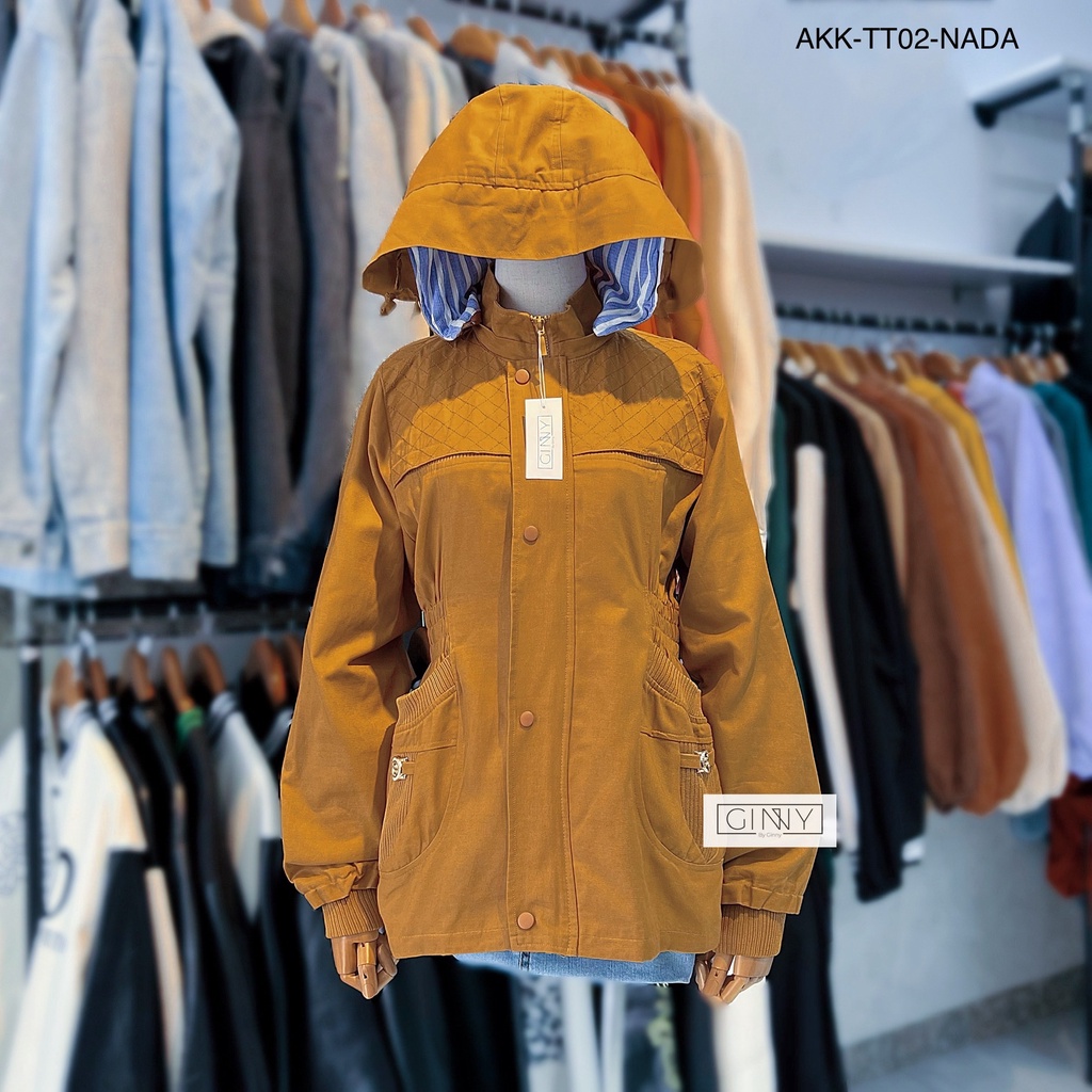 Áo khoác kaki cotton Gigi TT-02 trung niên sành điệu Hot Trend | Ginny.Brand