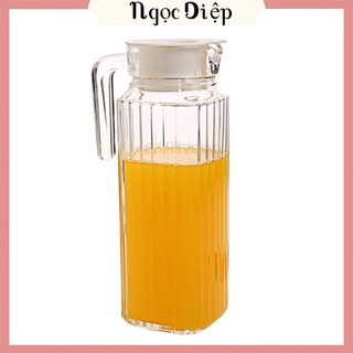 Bình đựng nước thủy tinh trắng 1000ml