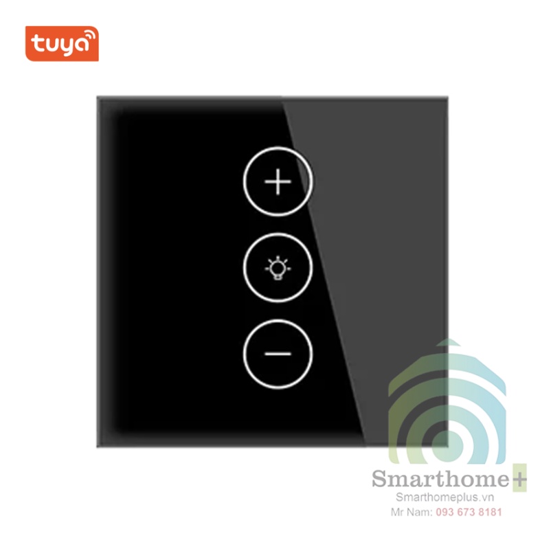 Công Tắc Dimmer Đèn Hình Vuông Wifi Tuya SHP-DM3