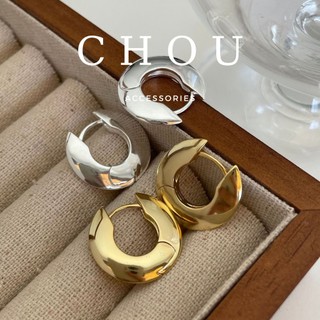 Bông tai, khuyên tai khoen tròn lớn | chou accessories |