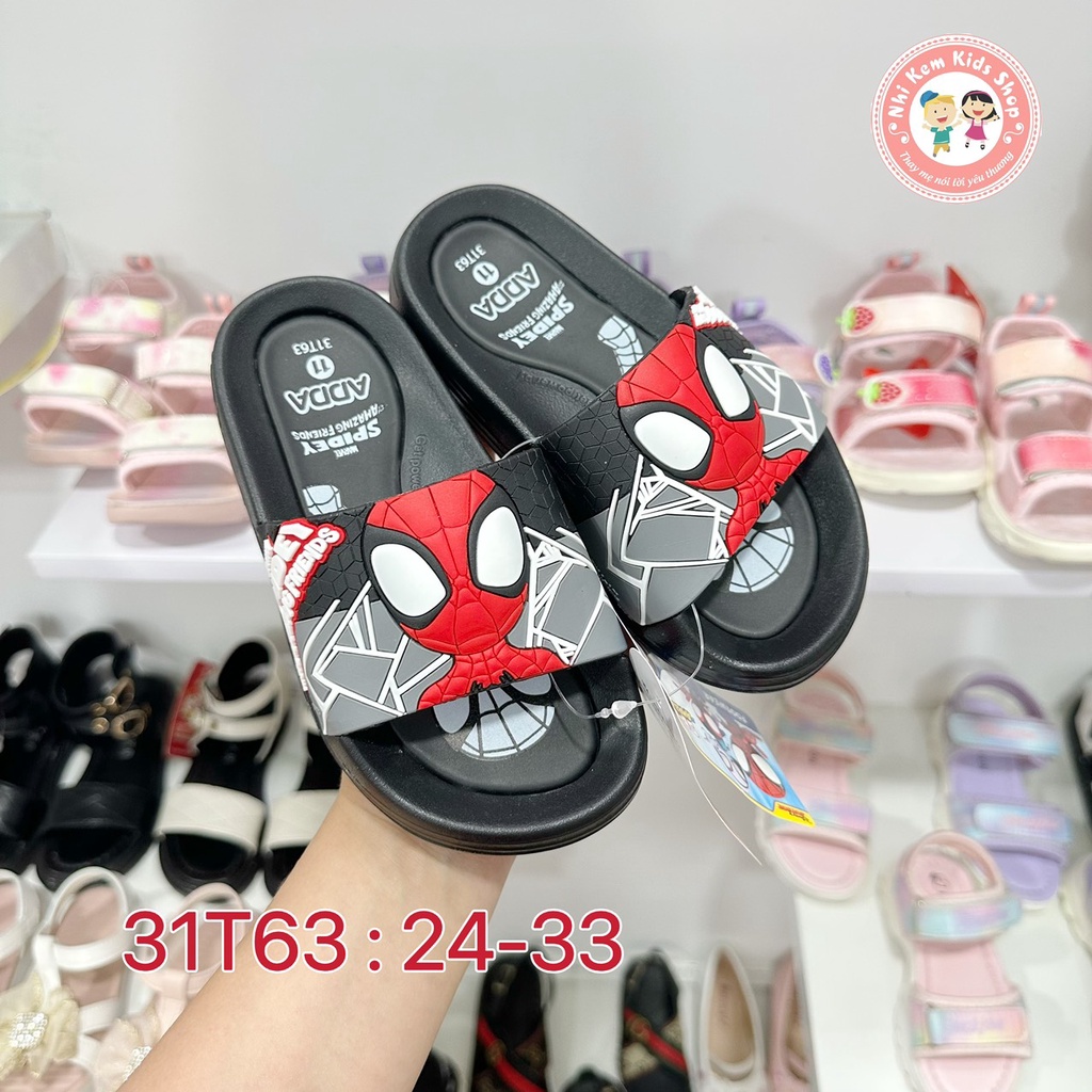 Dép Trẻ Em - Dép Thái Lan Siêu Nhân Nhện ADDA 3D HÀNG XỊN MANG NHẸ THOÁNG CHÂN 31T63 NhiKemShop