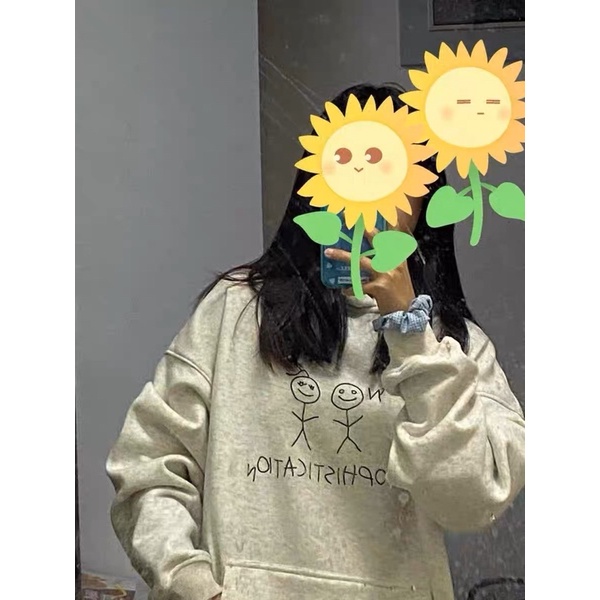 Áo hoodie Urban màu xám giống Lisa BLACKPINK