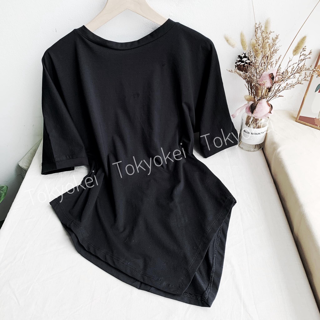 Áo Thun Cotton Vạt Lệch Tokyokei TAH39 Phong Cách Thời Trang Cá Tính