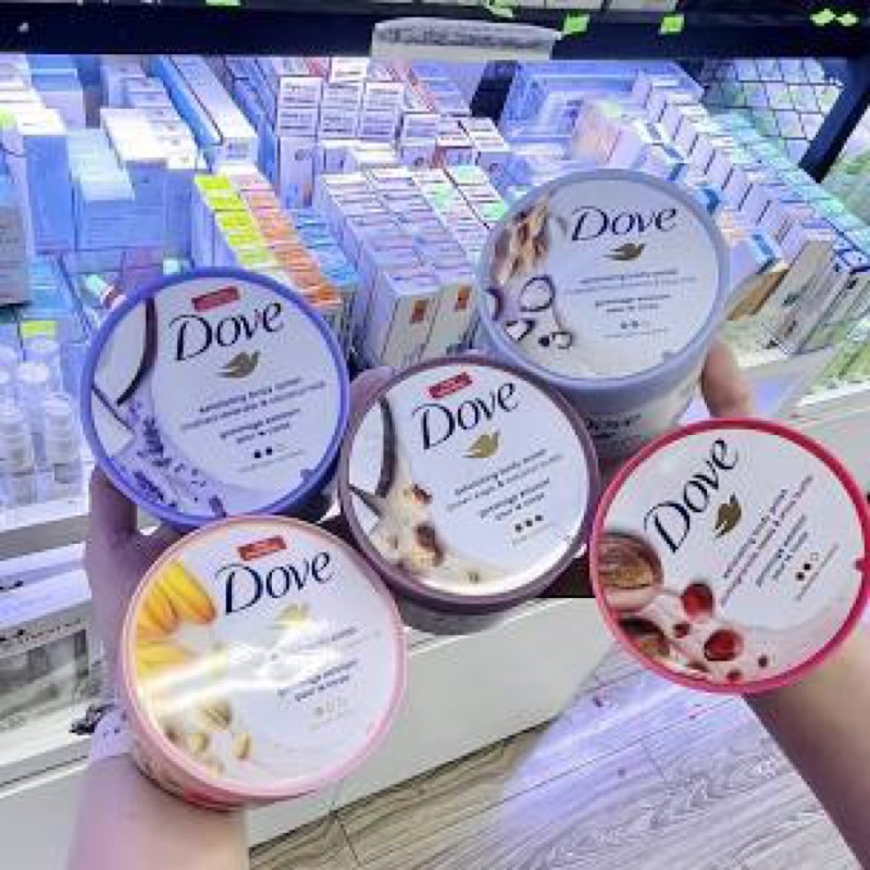 Tẩy Tế Bào Chết Toàn Thân Hạt Nhuyễn Mịn Da DOVE Exfoliating Body Polish - 298g