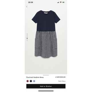Đầm bé gái Mango auth vợt sale