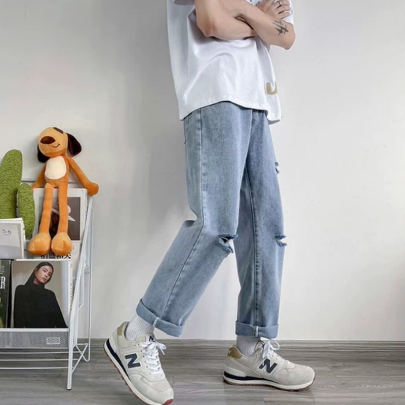 Quần Jeans Nam Baggy Đen Trơn Cạp Cao Ống Suôn Rộng 2STOREGLE Chất Vải Đẹp Ít Xù Lông Không Phai Màu
