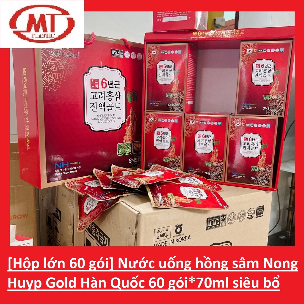 Nước uống hồng sâm Nonghuyp Gold 60 gói*70ml