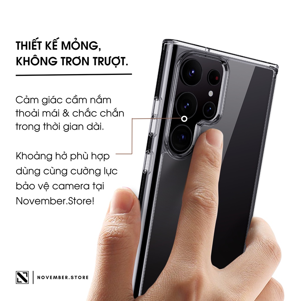 Ốp lưng trong suốt cho Samsung Galaxy S23 Ultra / S23 Plus / S23 / S22 Ultra / S22 Plus / S22 - Chính hãng Likgus