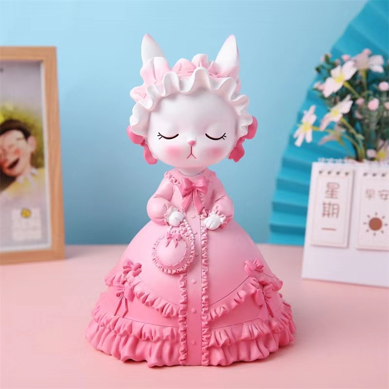 Tượng tô màu Hình bé mèo - Tượng thạch cao - Tượng độc đáo