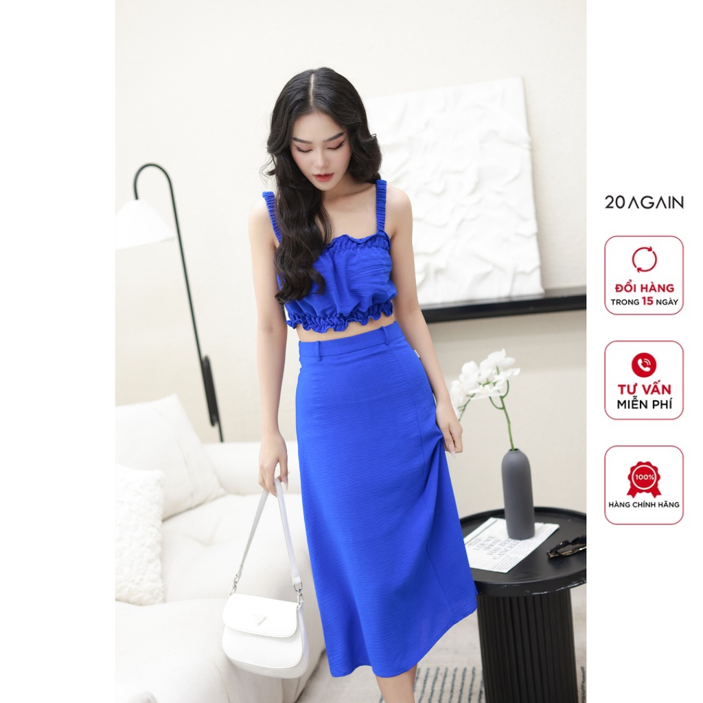 Áo 2 dây 20AGAIN, thiết kế chun ngực, cao cấp ADB2530