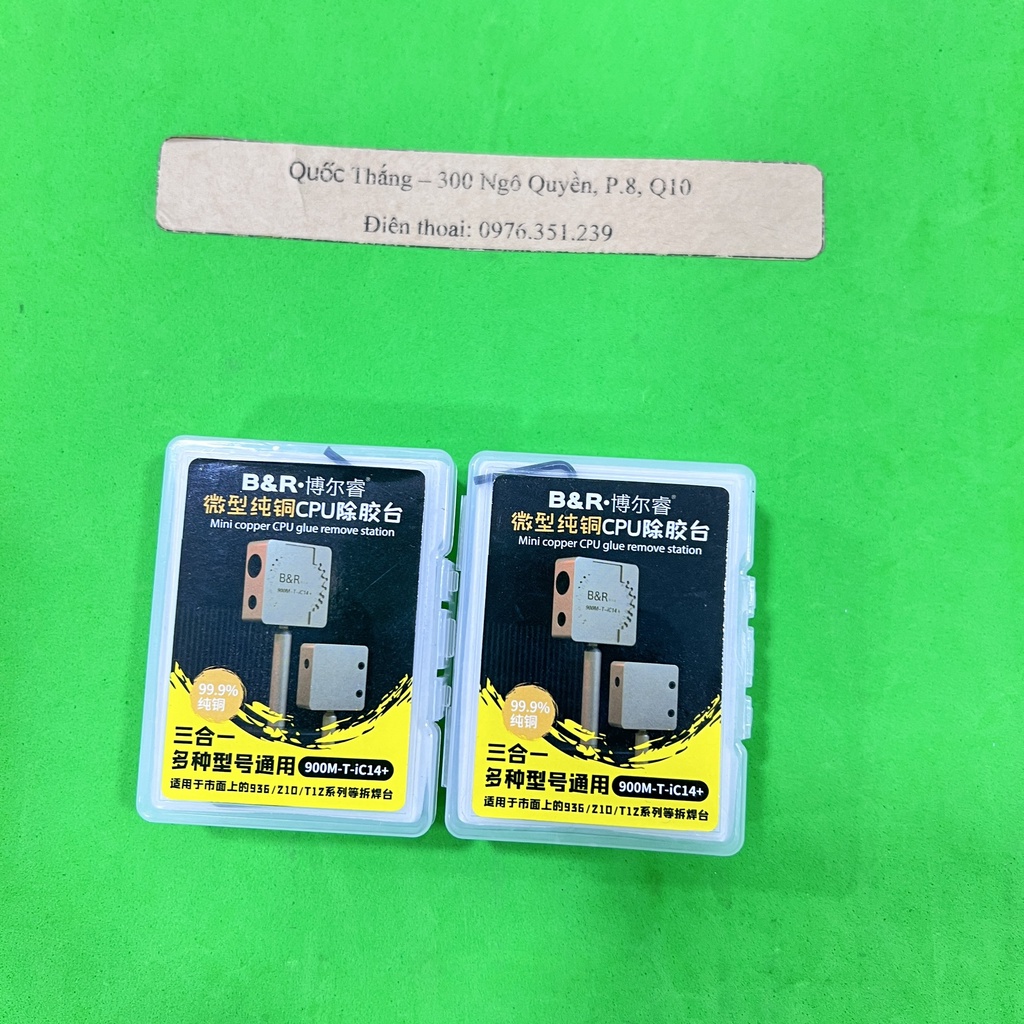 Đế nhiệt mini trên tay hàn Quick 936