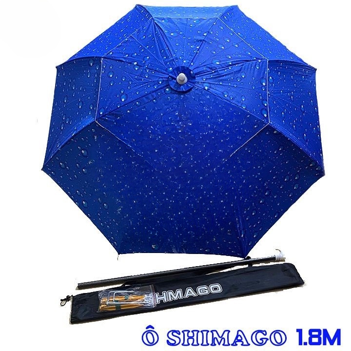 Ô Câu Cá Ô Dù Che Nắng Mưa Hình Xanh Dọc Dưa 1.8m