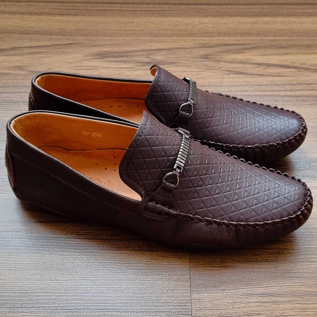 Hansamu men's shoes with negative sole penny button