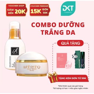 Set dưỡng trắng da mặt Acosmetics gồm kem Face Pháp và serum Spot Essence dưỡng ẩm, làm sáng và đều màu da
