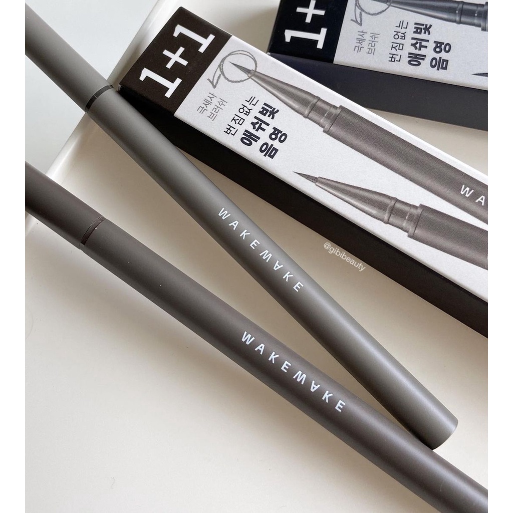 Kẻ mắt WAKEMAKE Real Ash Brush Eyeliner