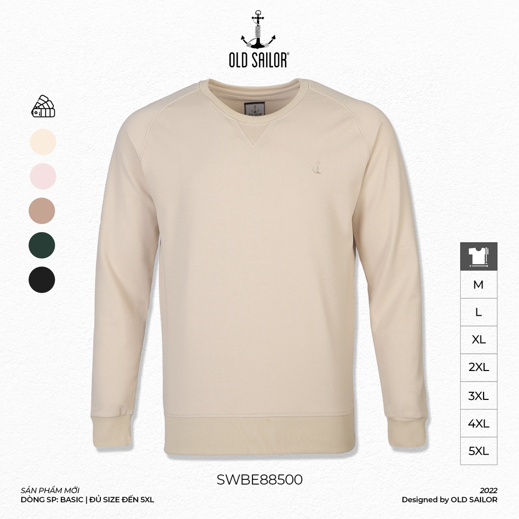 Áo Sweater Nỉ OLD SAILOR Áo Khoác Tay Dài Giữ Nhiệt Chất Nỉ Dày Dặn Big Size