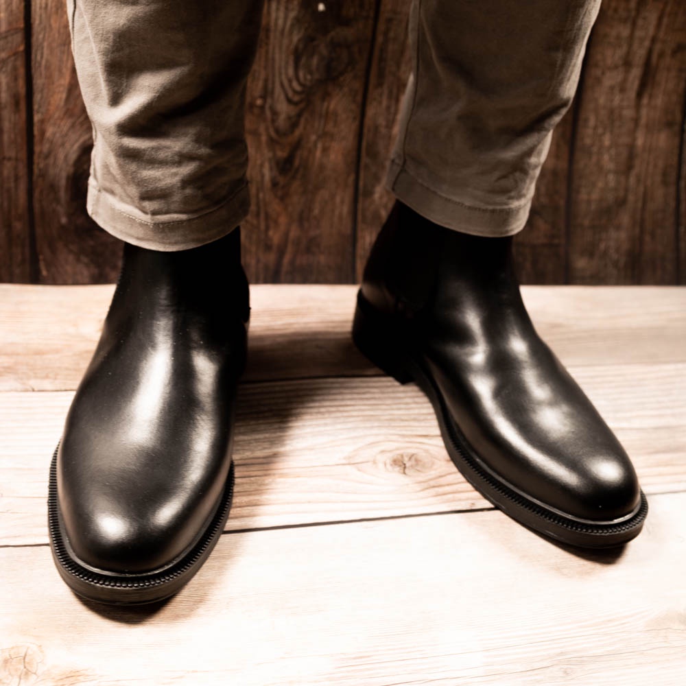 Giày Chelsea boots classic Da bò thật, cao cổ tăng chiều cao ho Nam (CAPCB 01)
