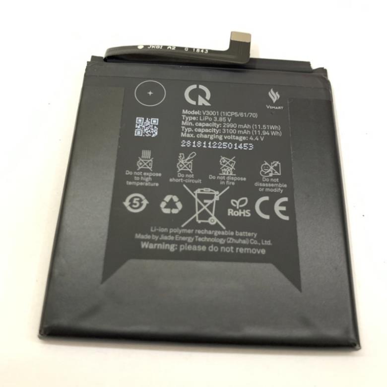 Pin Vsmart Active 1 zin new hãng .model V3001