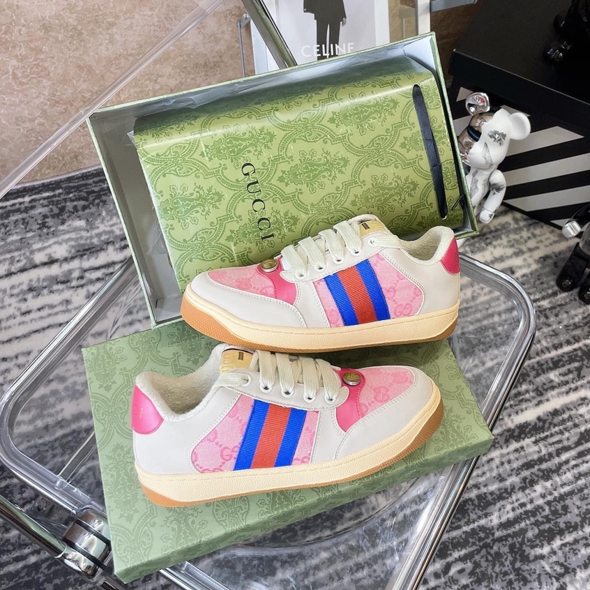 Giày thể thao GC_Guccii Sơn Tùngg,Hải Tú Xanh Hồng đủ size Nam Nữ hàng cao cấp da xịn lót lông Full box+Phụ kiện-Duti19-
