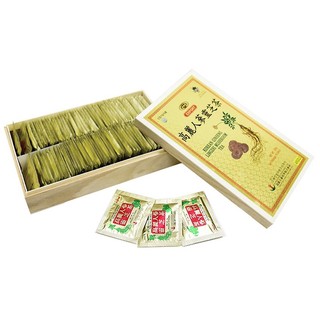 {Hàng Hot} Trà Sâm Linh Chi Hàn Quốc (Hộp gỗ 3g x 100 gói)