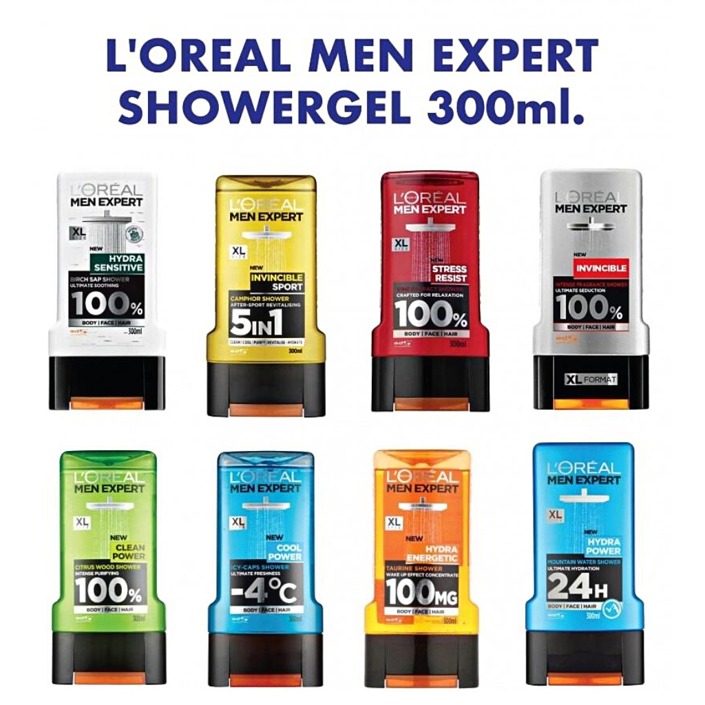 Sữa tắm gội toàn thân Loreal Nam 300ml Hàng Pháp