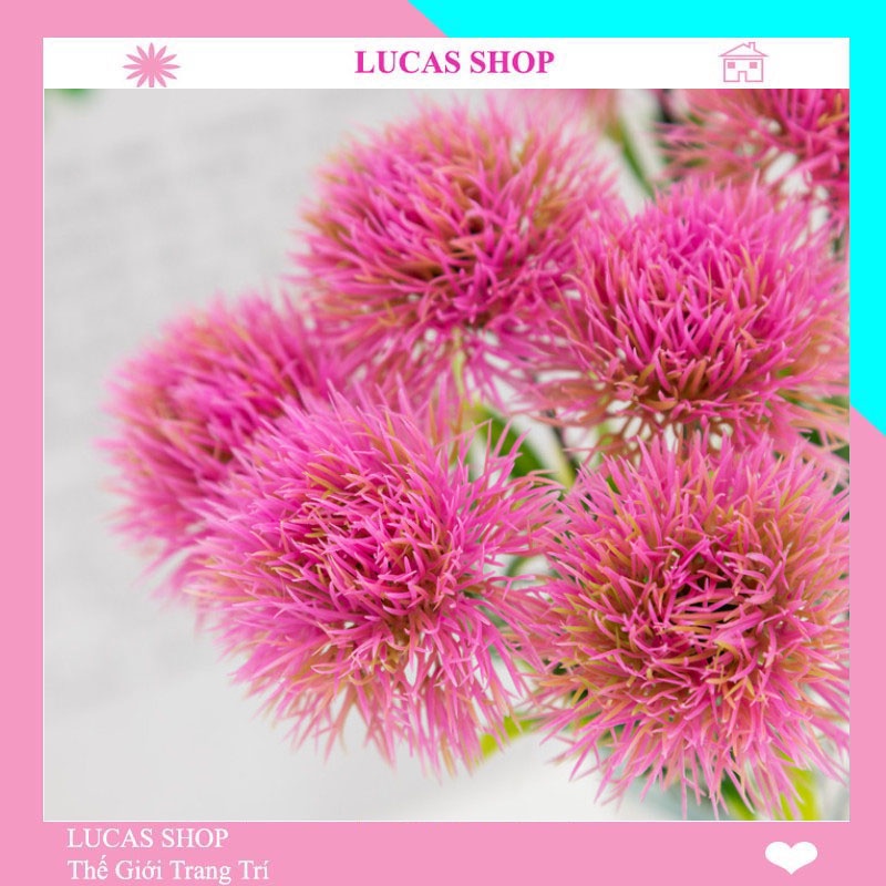 Hoa giả - Hoa bồ công anh cao 26cm decor nhà cửa, trang trí quán hoa có nhiều màu sắc rất đẹp