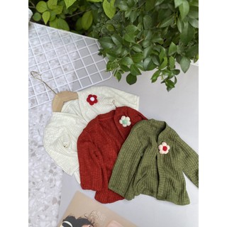 Áo khoác len, khoác cardigan cho bé gái 6-18kg