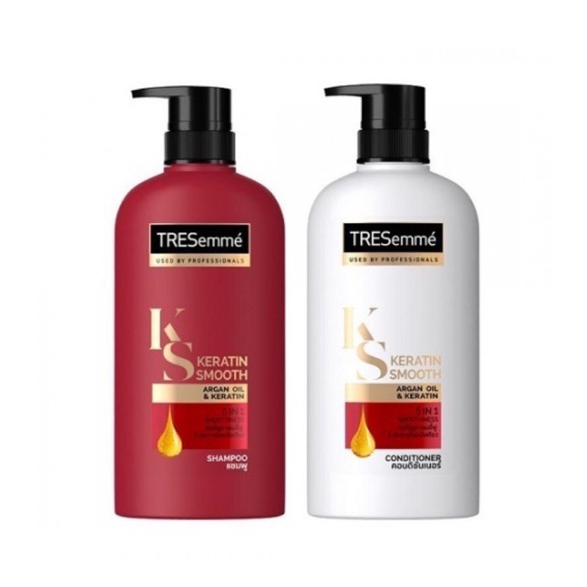 Bộ Dầu Gội & Dầu Xả Tresemme KERATIN SMOOTH 400ml Giúp Tóc Suôn Mượt Thái Lan - DUXBO